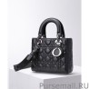 Designer Christian Dior Lady Dior My Abcdior Bag Black