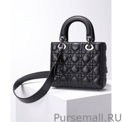 Designer Christian Dior Lady Dior My Abcdior Bag Black