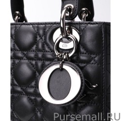 Designer Christian Dior Lady Dior My Abcdior Bag Black