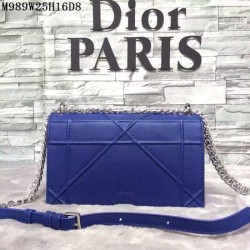 1:1 Mirror Dior Diorama Bag Caviar Leather M989 blue