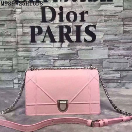 Replica Dior Diorama Bag Caviar Leather M989 Pink