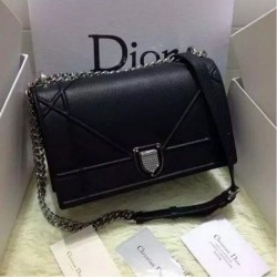 High Dior Diorama Bag Original Leather CD12L Black