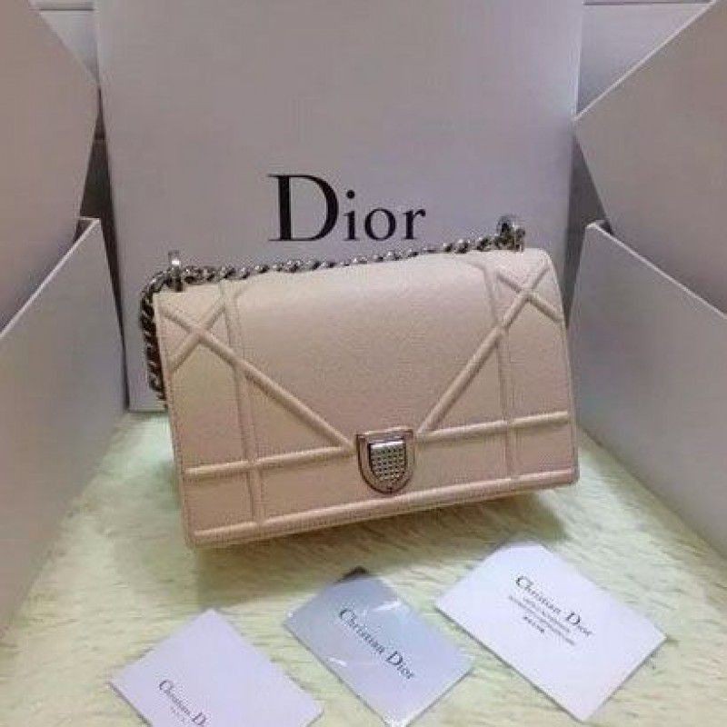 Designer Dior Diorama Bag Original Leather CD13S Apricot