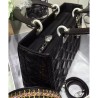 1:1 Mirror Dior Lady Dior Large Classic Tote Bag With Lambskin Black