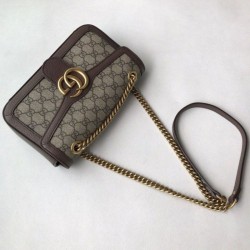 AAA+ Ophidia GG Marmont Matelasse Mini Bag 443497 Coffee