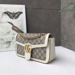 Fashion Ophidia GG Marmont Matelasse Mini Bag 443497 White