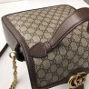 Replica Ophidia GG Marmont Small Top Handle Bag 498110 Coffee