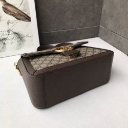 Replica Ophidia GG Marmont Small Top Handle Bag 498110 Coffee