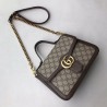 Replica Ophidia GG Marmont Small Top Handle Bag 498110 Coffee