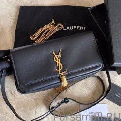 Best YSL Saint Laurent Monogram Kate 99 With Tassel Lambskin Black