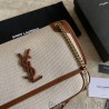 Knockoff YSL Saint Laurent Niki Medium Linen Bag Brown