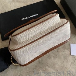 Knockoff YSL Saint Laurent Niki Medium Linen Bag Brown