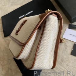 Knockoff YSL Saint Laurent Niki Medium Linen Bag Brown