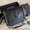 Fashion YSL Saint Laurent Niki Medium Smooth Leather Bag Black