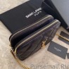 AAA+ YSL Saint Laurent Quilted Chain Bag Black