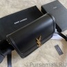 Knockoff YSL Saint Laurent Solferino Medium Monogram Satchel Bag Black