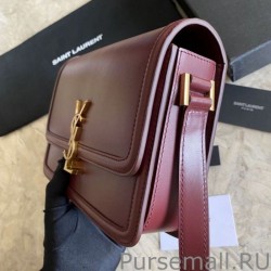 7 Star YSL Saint Laurent Solferino Medium Monogram Satchel Bag Claret