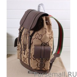 Replicas Backpack With Jumbo GG 678829 Dark Coffee