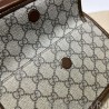 Fashion Messenger bag with Interlocking G 674164 Brown