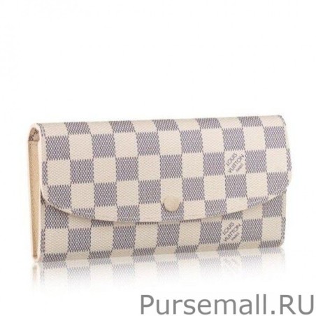 High Emilie Wallet Damier Azur Canvas N63021