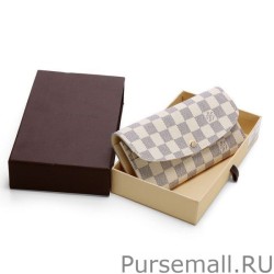 High Emilie Wallet Damier Azur Canvas N63021