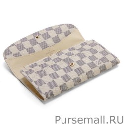 High Emilie Wallet Damier Azur Canvas N63021