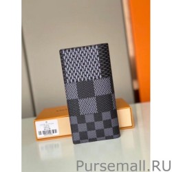 Knockoff Brazza Wallet Damier Graphite 3D N60436