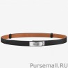 7 Star Hermes Kelly Belt Black Epsom Leather