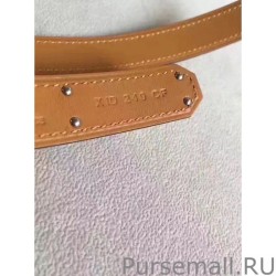 7 Star Hermes Kelly Belt Black Epsom Leather