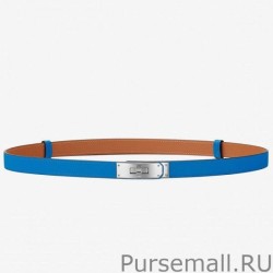 Replica Hermes Kelly Belt Blue Epsom Leather