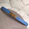 Replica Hermes Kelly Belt Blue Epsom Leather