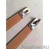 Luxury Hermes Kelly Belt Brown Epsom Leather