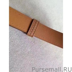 Luxury Hermes Kelly Belt Brown Epsom Leather
