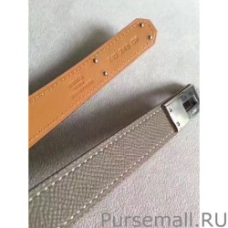 UK Hermes Kelly Belt Taupe Epsom Leather