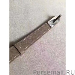 UK Hermes Kelly Belt Taupe Epsom Leather