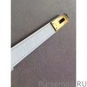 Fashion Hermes Kelly Belt White Epsom Leather