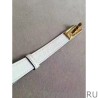 Fashion Hermes Kelly Belt White Epsom Leather