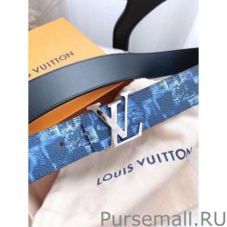 Knockoff LV Initiales 40MM Reversible Belt Damier Salt M0378Q