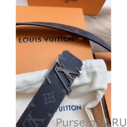 UK LV Initiales 40MM Reversible Belt Monogram Eclipse M9043S