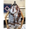 Top Quality Monogram Cashmere Silk Scarves White