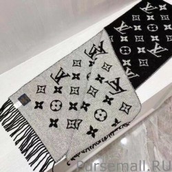 Luxury Black Daily LV Scarf M76701