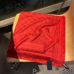 Top Quality Classic Monogram Shine Shawl 140 Red