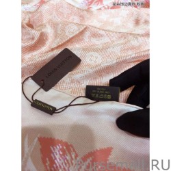 Replicas Classic Monogram Silk Shawl Pink 140