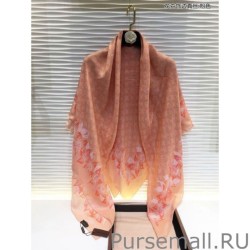 Replicas Classic Monogram Silk Shawl Pink 140