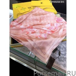 Replicas Classic Monogram Silk Shawl Pink 140