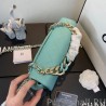 1:1 Mirror Flap Bag With Large Bi-Color Chain AS1353 Green