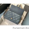 Luxury Flap Bag With Pearl And Woven Chain CC Logo AS2563 03