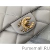 7 Star Flap Bag With Pearl And Woven Chain CC Logo AS2563 02