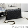 High Quality Geometric Flap Bag AS2634 Black