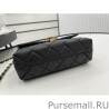 High Quality Geometric Flap Bag AS2634 Black